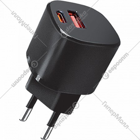 Сетевое зарядное устройство «Qumo» Energy Charger 0072, Q43014, черный