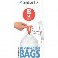 Пакеты для мусора «Brabantia» PerfectFit B, 311741, 5 л, 20 шт