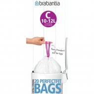 Пакеты для мусора «Brabantia» PerfectFit C, 245343, 10-12 л, 20 шт