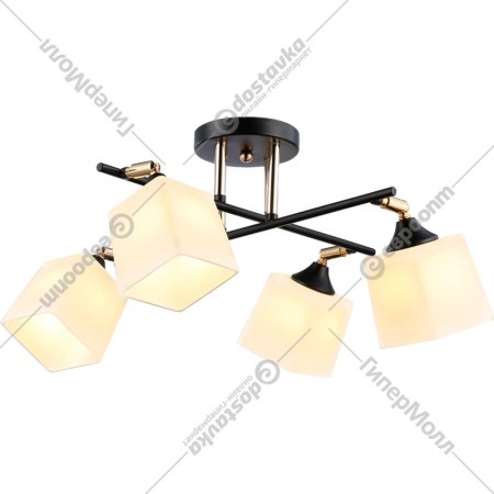 Подвесной светильник «Ambrella light» TR303084/4 BK/FGD/FR, черный/золото/белый