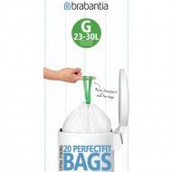 Пакеты для мусора «Brabantia» PerfectFit G, 246265, 23-30 л, 20 шт