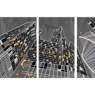 Картина модульная «Citydecor» 11.1, на холсте, 130х75 см