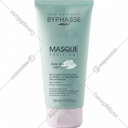 Маска для лица «Byphasse» Home Spa Experience, Очищающая, для жирной и комбинированной кожи, 150 мл