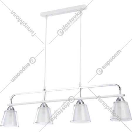 Подвесной светильник «Ambrella light» TR303242/4 WH/CH/CL/FR, белый/хром/прозрачный/белый