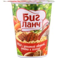 Лапша «Биг Ланч» с ароматной говядиной, грибами и зеленью 65 г.