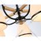 Подвесной светильник «Ambrella light» TR3033245/5 BK/CH/LW/FR, черный/хром/светлое дерево/белый