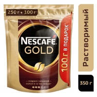 

Кофе "NESCAFE GOLD"(раств,пакет)250+100г