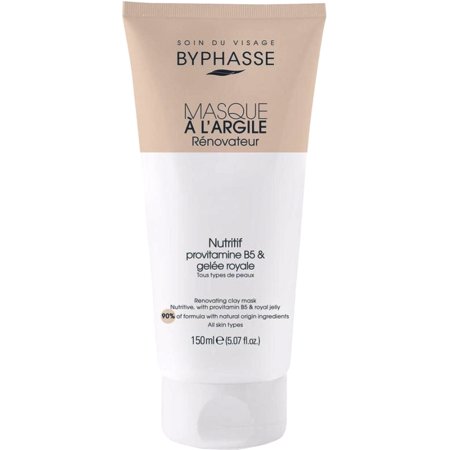 Маска для лица Byphasse Обновляющая, с глиной, провитамином В5 и маточным молочком, 150 мл