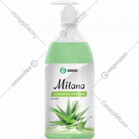 Крем-мыло жидкое «Grass» Milana, алоэ вера, 1 л