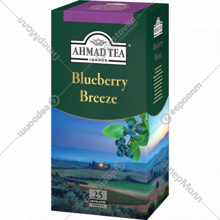 Чай зеленый «Ahmad Tea» с голубикой, 25х1.8 г