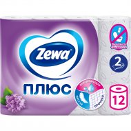 Туалетная бумага «Zewa» Плюс, двухслойная, 12 рулонов
