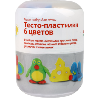

Мини-набор д/лепки "ТЕСТО-ПЛАСТИЛИН" 6цв