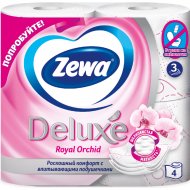 Туалетная бумага «Zewa» Deluxe, трехслойная, 8532, 4 рулона