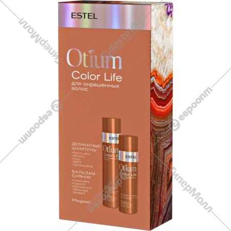 Набор косметики для волос «Estel» Otium Color Life, для окрашенных волос, 250+200 мл
