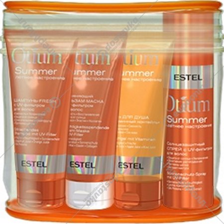 Набор косметики для тела и волос «Estel» Otium Summer, в косметичке, 100+100+100+100 мл