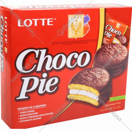 Печенье-бисквит «Lotte» Choco Pie 336 г
