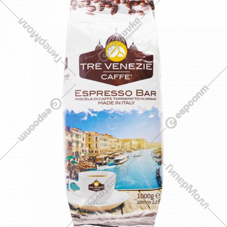 Кофе в зернах «Tre Venezie Caffe» Espresso Bar, 1 кг