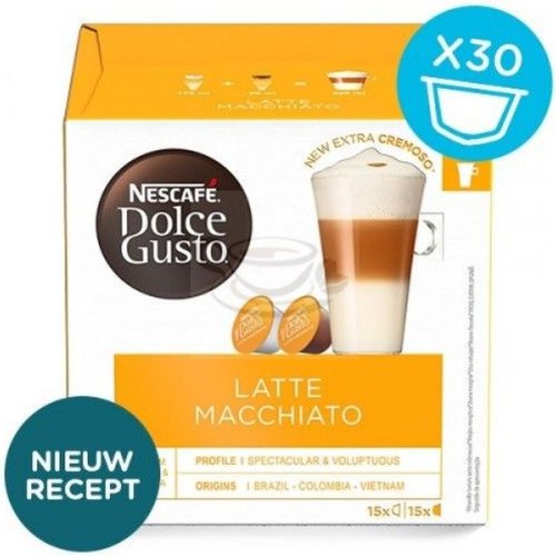 Капсулы для кофемашин «Nescafe» Dolce Gusto Latte Macchiato, 30 шт