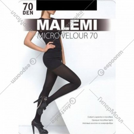 Колготки женские «Malemi» Micro Velour, 70 den, nero, размер 2