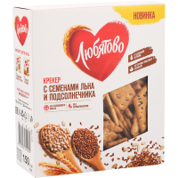 

Крекер" ЛЮБЯТОВО" (сем.льна,подсолн)150г