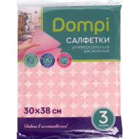 

Салфетки "DOMPI" вискозные (30х38) 3 шт.