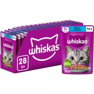 Корм для кошек «Whiskas» рагу, треска и лосось, 28 х 75 г