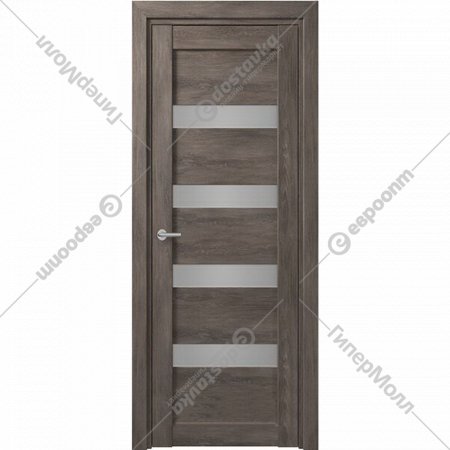 Дверь «Портадом» Deform, D16 ДО Дуб графит/Матовое, 200х60 см