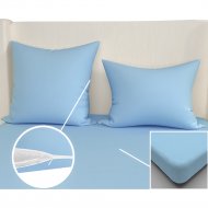 Наволочки на молнии «Lovkis Home» голубой, 70х70 см, 2 шт