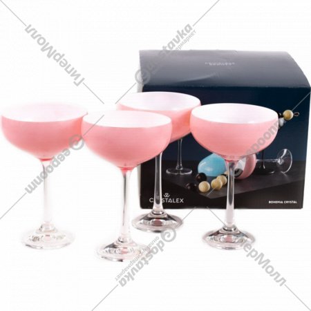 Набор бокалов для мартини «Crystalex» 40919/D5250/180-4, 4 шт