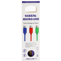 

Кабель"RED LINE"(microUSB,violet 09494)
