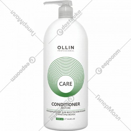 Кондиционер для волос «Ollin Professional» Care, для восстановления структуры волос, 1 л