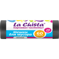 

Мешки д/мусора"LA CHISTA"(чёрн,60л,20шт)
