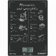 Весы «Scarlett» SC-KS57P64, меры и веса