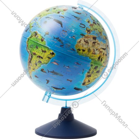 Глобус «Globen» зоогеографический, на круглой подставке, 25 см