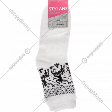 Носки женские «Stylan's» белые, SW-KT-3-MXP, размер 23-25