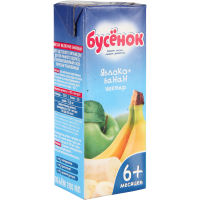 

Нектар "БУСЁНОК" (яблоко/банан) 0.2л