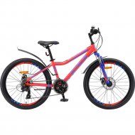 Велосипед «Stels» Navigator 410 MD V010 24, рама 12, синий/красный,LU082933