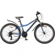 Велосипед «Stels» Navigator 410 V V010 24, рама 12, черный/синий, LU082935
