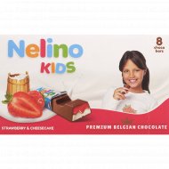 Шоколад молочный «Nelly» Nelino Kids, с клубнично-твороженной начинкой, 100 г