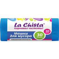 

Мешки д/мусора"LA CHISTA"(проч.30л)30шт