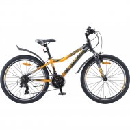Велосипед «Stels» Navigator 410 V V010 24, рама 12, черный/желтый, LU082936