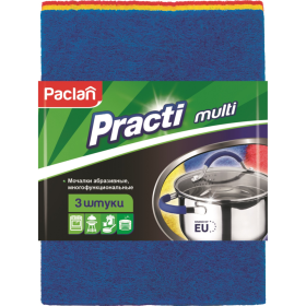 Мочалка абразивная «Paclan» Practi, 3 шт