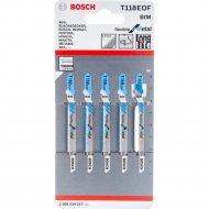 Набор пильных полотен «Bosch» T118EOF, 2.608.634.237, 5 шт