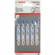 Набор пильных полотен «Bosch» T118GFS, 2.608.636.496, 5 шт