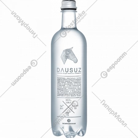 Вода минеральная «Dausuz» газированная, 0.75 л
