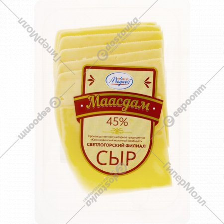 Сыр полутвердый «Маасдам» 45%, 150 г
