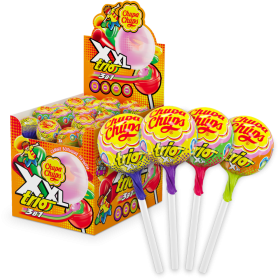 Ка­ра­мель ле­ден­цо­вая «Chupa Chups» XXL Trio, с же­ва­тель­ной ре­зин­кой, 29 г