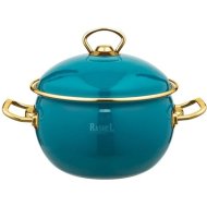 Кастрюля «Rashel» Premium, R1420, золото/бирюзовый, 4 л