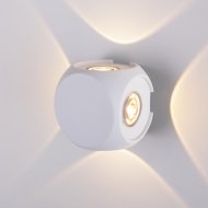 Бра уличное «Elektrostandard» 1504 Techno LED Cube, белый, a047185