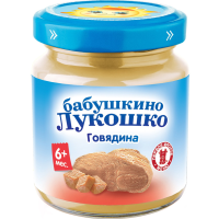 

ДП "БАБ.ЛУКОШКО"(пюре говядина) 100г